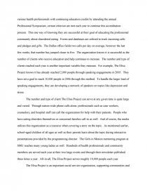 elisa project a social service organization essays social service essay