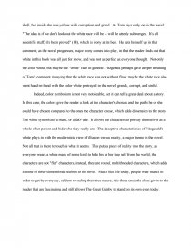 The Great Gatsby The Color White Symbol Of Tarnish Free Essays
