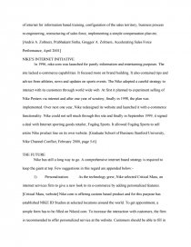 Реферат: Nike Essay Research Paper Barker 2Inside Nike