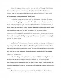 Essay Paper Writing Services Essay Preview Whistleblowing Zoom Zoom Zoom Proposal Essay Topics also Analysis Essay Thesis Whistleblowing Research Paper How To Write An Essay With A Thesis