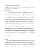 Research Methods Essay