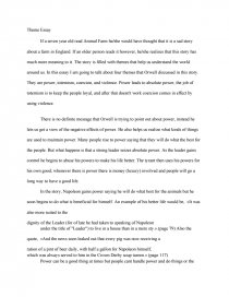 Animal Farm Theme Essay - Free Essays Animal Farm Theme Essay - Free Essays