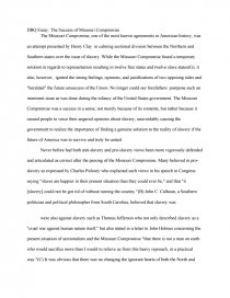 High School Persuasive Essay Topics Essay Preview Dbq The Success Of The Missouri Compromise Apa Sample Essay Paper also Essay On Health Promotion Dbq The Success Of The Missouri Compromise Term Papers A Healthy Mind In A Healthy Body Essay