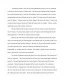 Establishment Of Slavery