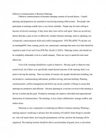 essay on effective communication