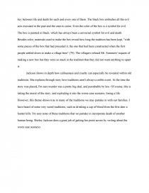 the lottery short story theme