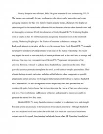 Реферат: Wuthering Heights Heathcliff Essay Research Paper Heathcliff