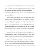 Comparison Of Walt Whitman And Isadora Duncan