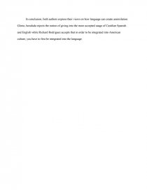 how to tame a wild tongue essay