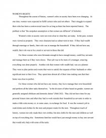 essay on womens rights