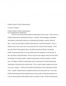 Problem Solution: Global Communications