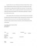 Assumptions And Conditions In The Arrow-Debreu Equilibrium Model