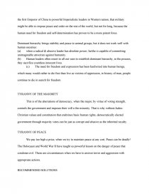 peace order research paper essay on peace
