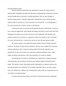 Personal Perspective Paper