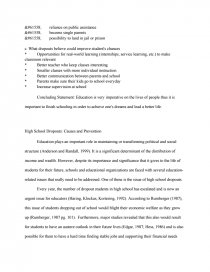 why students dropout of high school essay