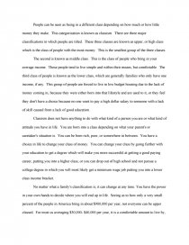 Classism Research Paper Essay Preview Classism How To Start A Synthesis Essay also Essay On English Subject English Essay Com