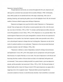 Depression Among The Elderly College Essays Zoom Example Of Essay Proposal also Easy Persuasive Essay Topics For High School English Essay Questions