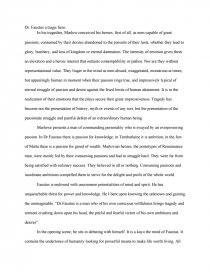 dr faustus as a tragic hero essay