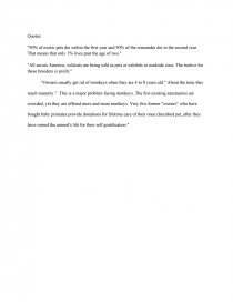 Persuasive Speech On Keeping Exotic Animals As House Pets - Book Report Persuasive Speech On Keeping Exotic Animals As House Pets - Book Report
