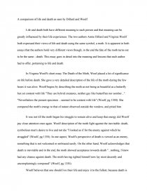 A Parison Of Life And Death As Seen Dillard And Woolf Book Report