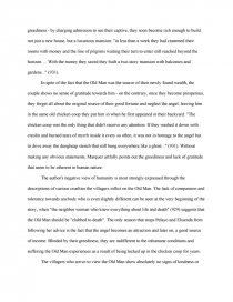 a very old man with enormous wings magical realism essay