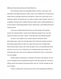 ethnocentrism and cultural relativism examples