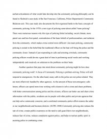 Реферат: Community Policing Essay Research Paper Community policing