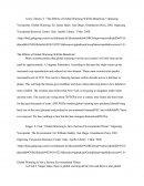 Annotated Bibliography, Global Warming