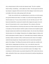 Interpreting The Yellow Wallpaper  1420 Words  Essay Example