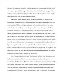 essay on the birthmark by nathaniel hawthorne