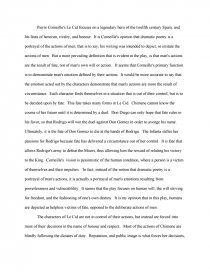Le Cid Essays