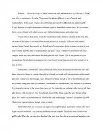 what is a friend essay