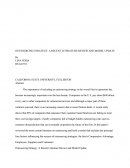 Outsourcing Strategy: A Recent Literature Review And Model Update
