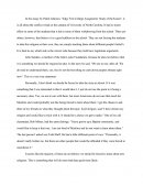 Edgy First College Assignment