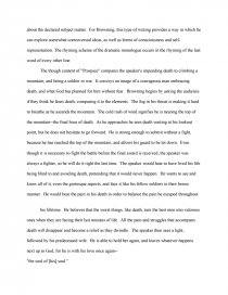 Prospice Research Paper Prospice summary poems for comparison in the poem, the speaker contemplates death and asks himself what it is like to fear death? he starts the poem by describing the oppressive imagery of it. prospice research paper