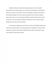 Examples Of Argumentative Thesis Statements For Essays Essay Preview Macbeth Tragic Hero Zoom Zoom Topics For Synthesis Essay also What Is Thesis In Essay Macbeth Tragic Hero Essays Examples Of Thesis Essays