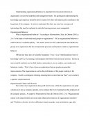 Organizational Behavior Terminology And Concepts