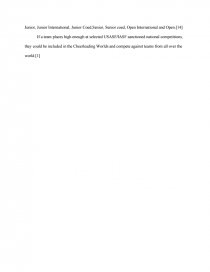 English Essays Samples Essay Preview Cheerleading Zoom Zoom Zoom Zoom Zoom Science And Society Essay also Essay Proposal Example Cheerleading College Essays Genetically Modified Food Essay Thesis
