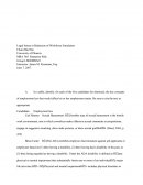 Legal Issues In Reduction Of Workforce Simulation