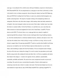 fast food nation essay