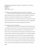 Emerging Issues Within Multicultural Psychology