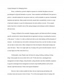 Coping Strategies For Managing Stress
