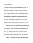Organizational Change Analysis