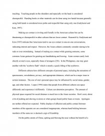 body language essay