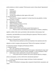 strategic audit of a corporation