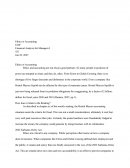 Ethics In Accounting