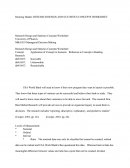 Research Design And Statistic Concepts Worksheet