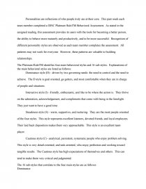disc platinum rule behavioral style assessment