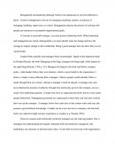Management And Leadership