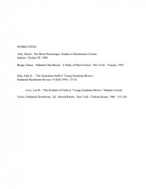 Реферат: Nathaniel HawthorneS Young Goodman Brown Essay Research